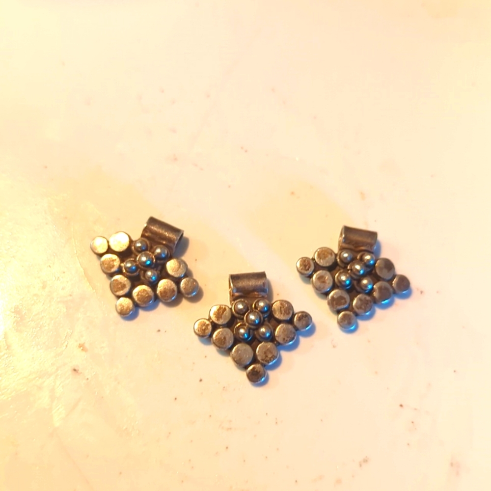 3 VTG Brutalist 925 Pendants